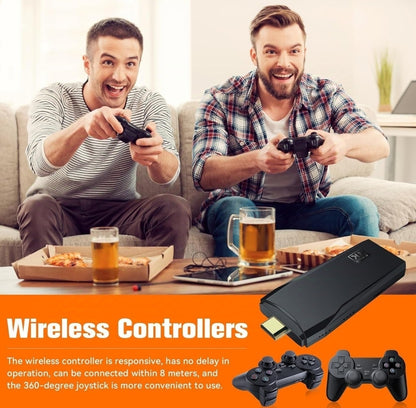 Wireless Game Stick Video Game Console with 2000+ Games, 8 Bit & 16 Bit HDMI Dual Player, 64 GB Retro Gaming Console™