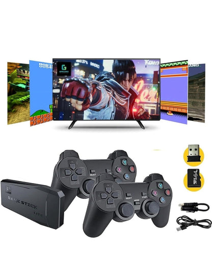 Wireless Game Stick Video Game Console with 2000+ Games, 8 Bit & 16 Bit HDMI Dual Player, 64 GB Retro Gaming Console™